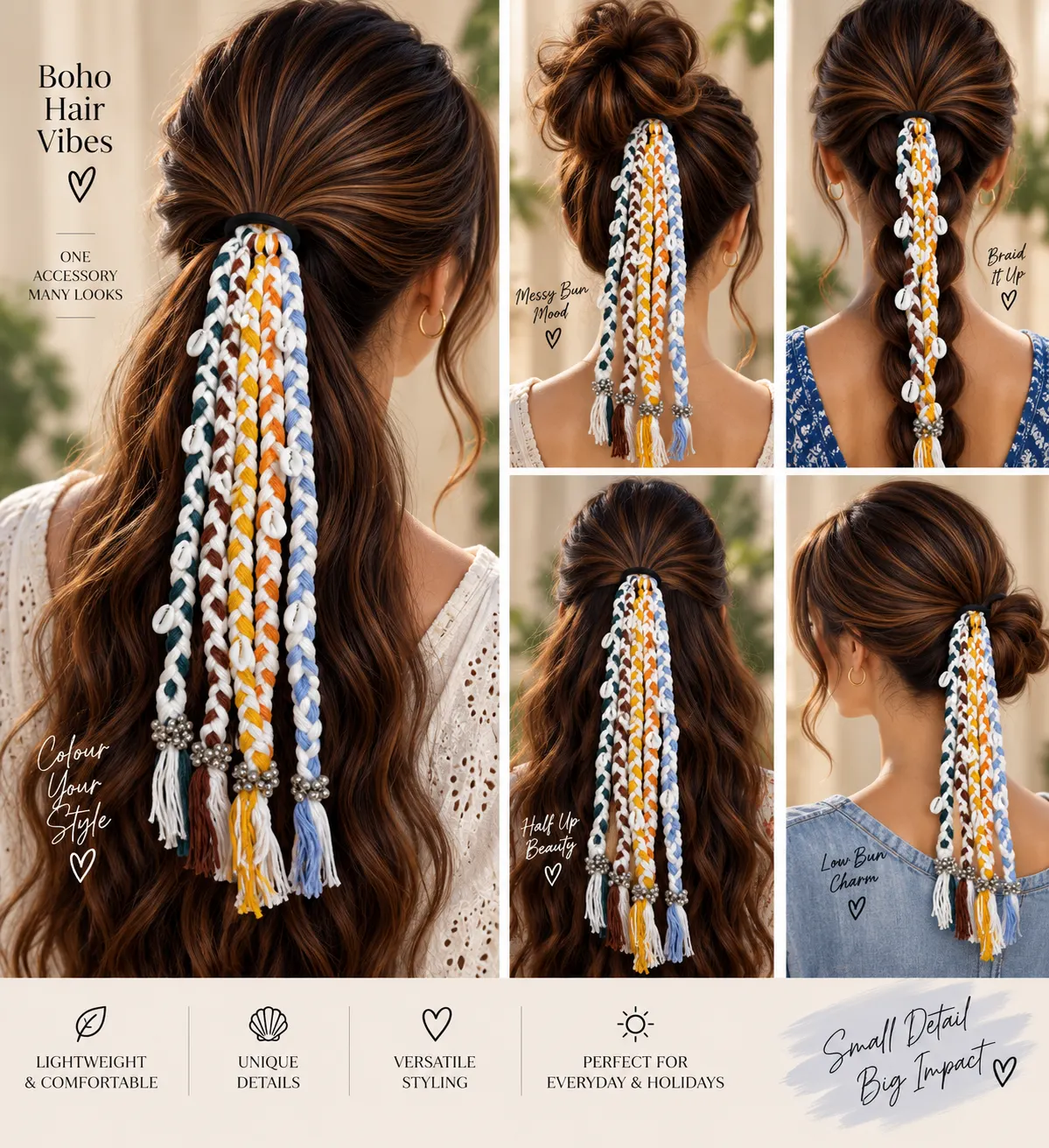 Coastal Charm Braided Hair Tie — Havnme fashion UAE
