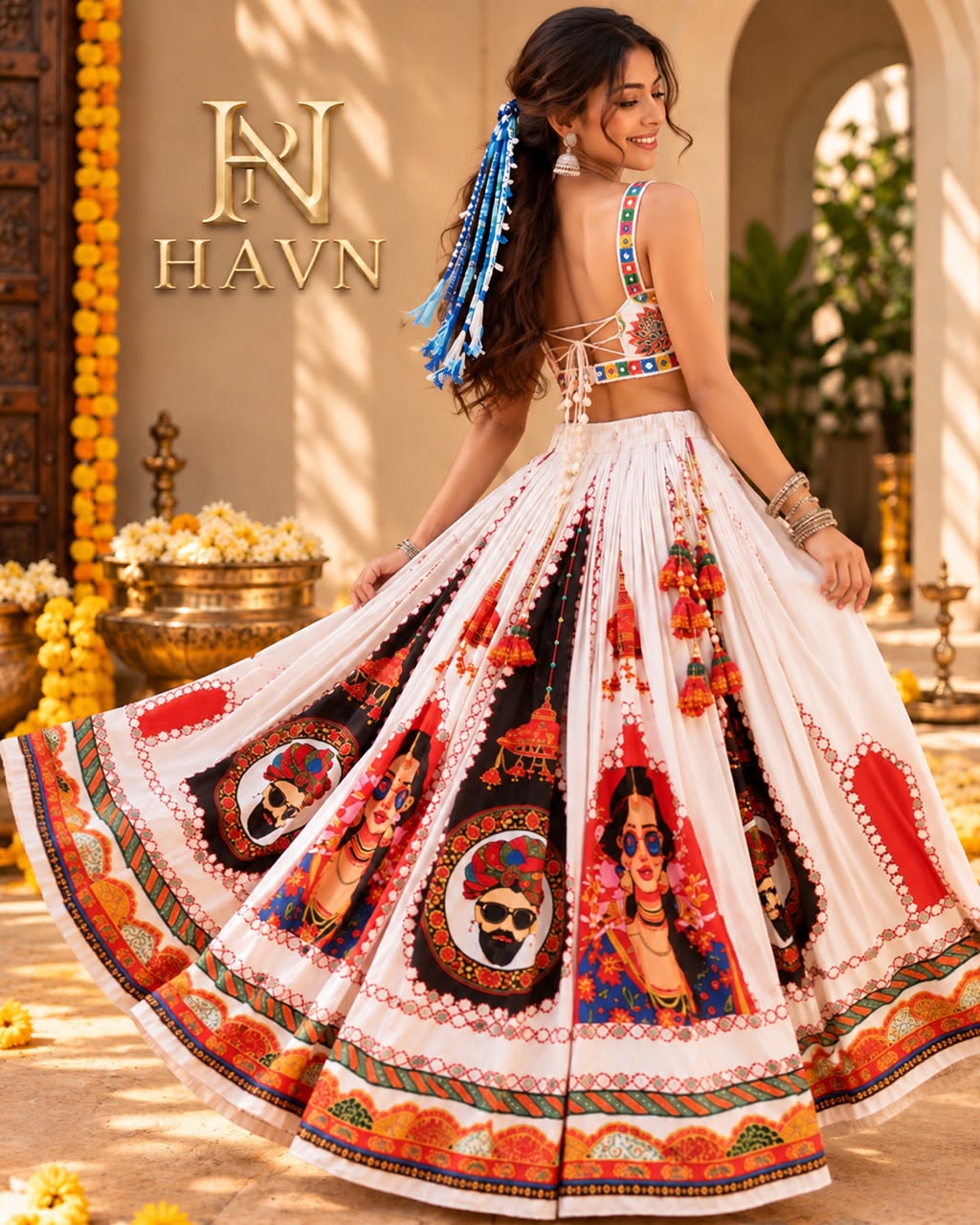 HAVN Navarathri Raas Lehenga Set