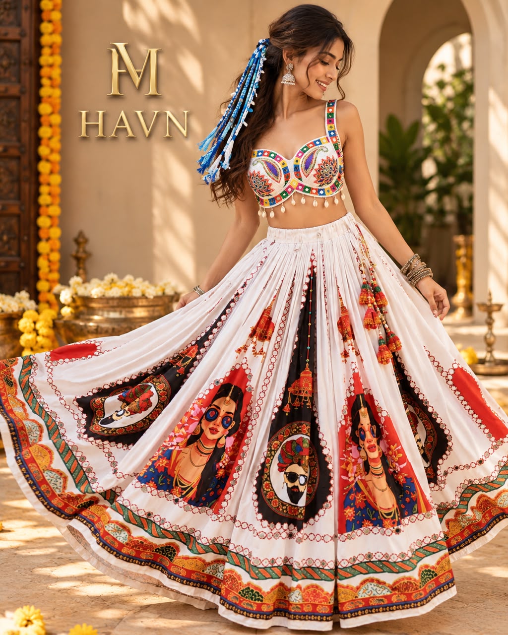 HAVN Navarathri Raas Lehenga Set