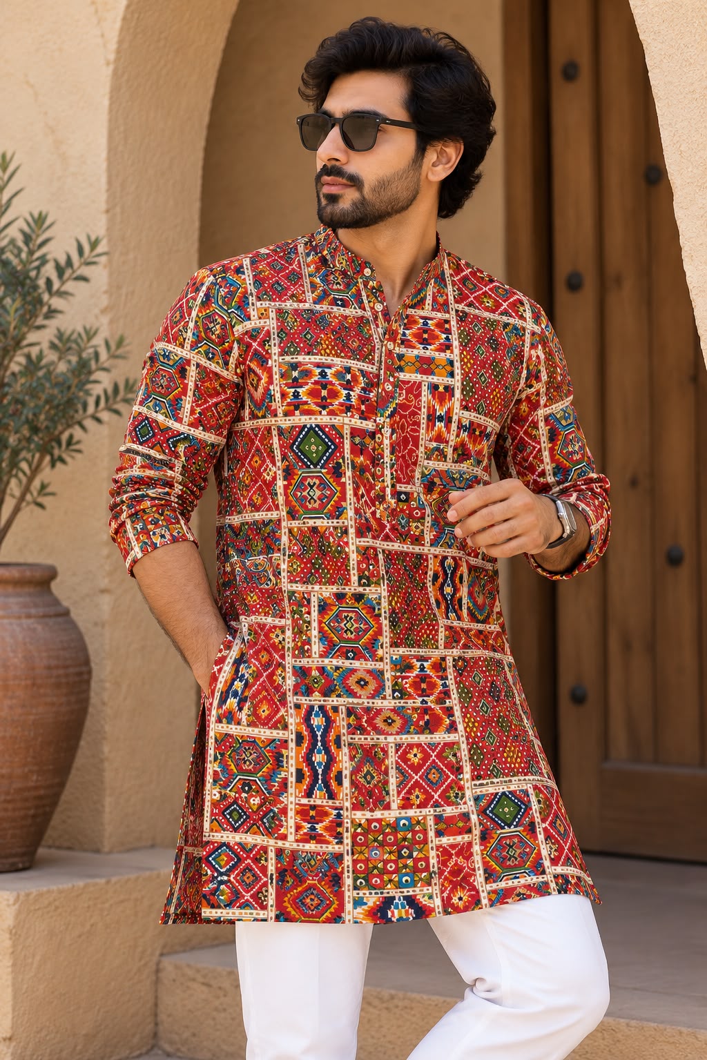 HAVN Mosaic Heritage Kurta — Havnme fashion UAE