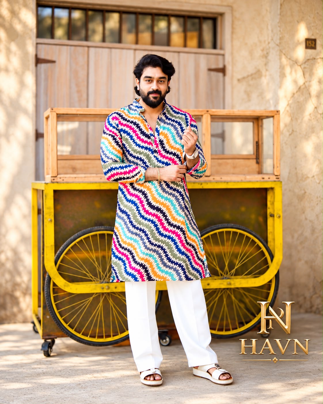 HAVN – Multicolor Abstract Printed Men’s Kurta3 — Havnme fashion UAE