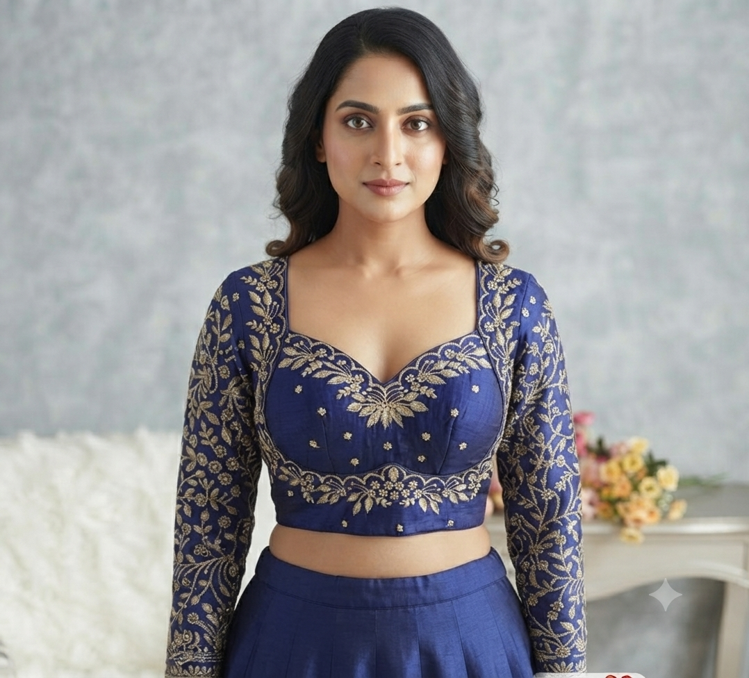 Evara Blouse - blue