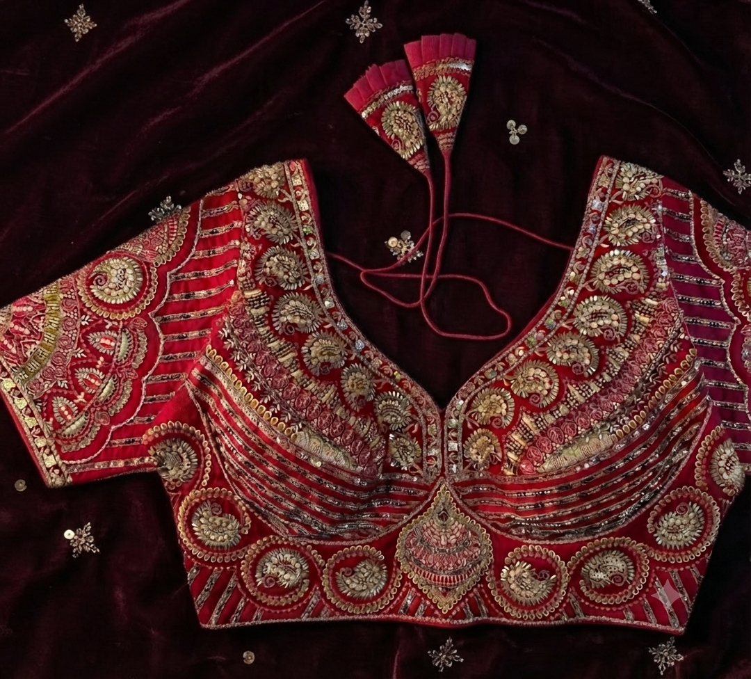 Emerald Handwork Blouse