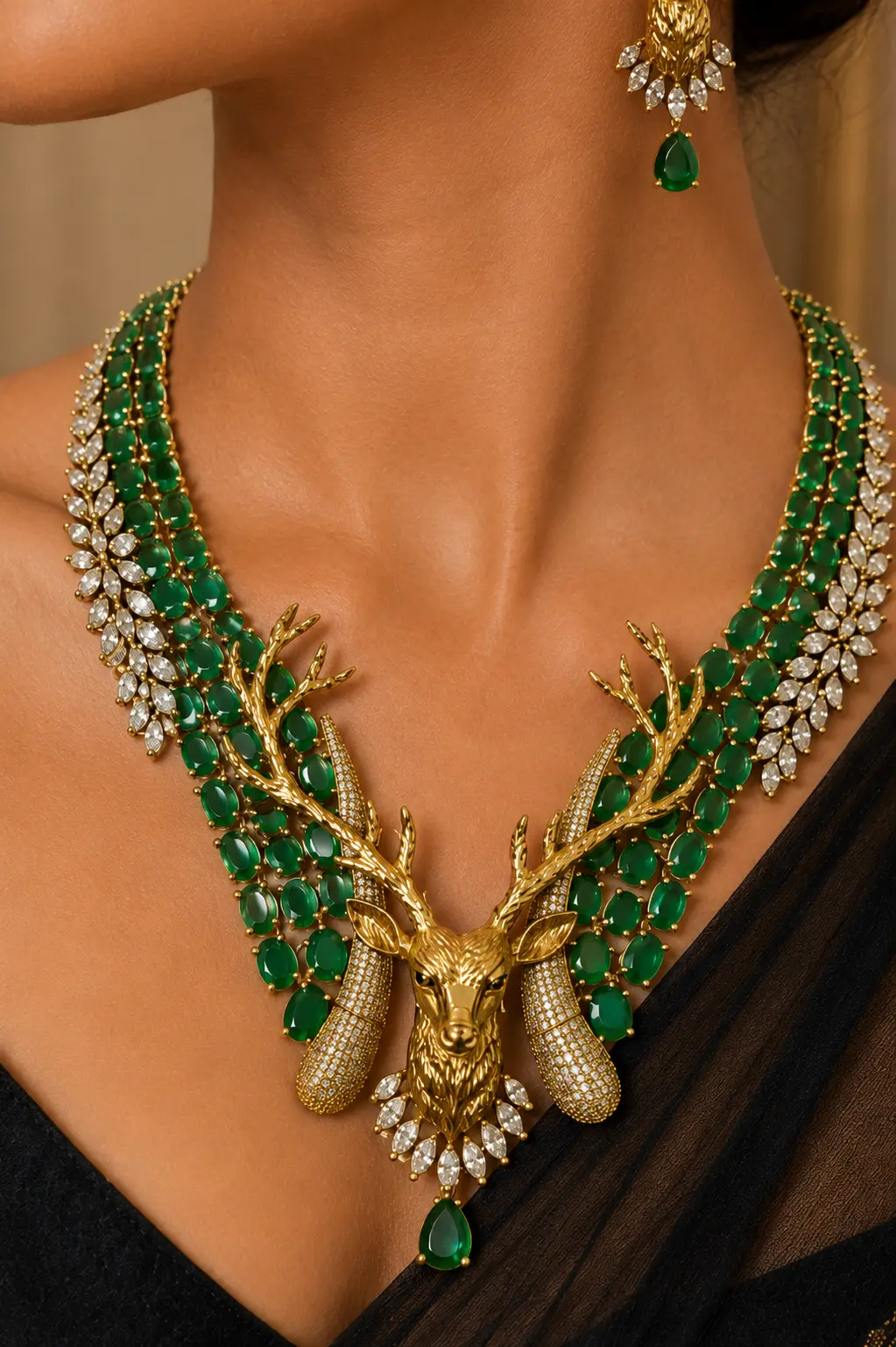Emerald Forest King Necklace Set