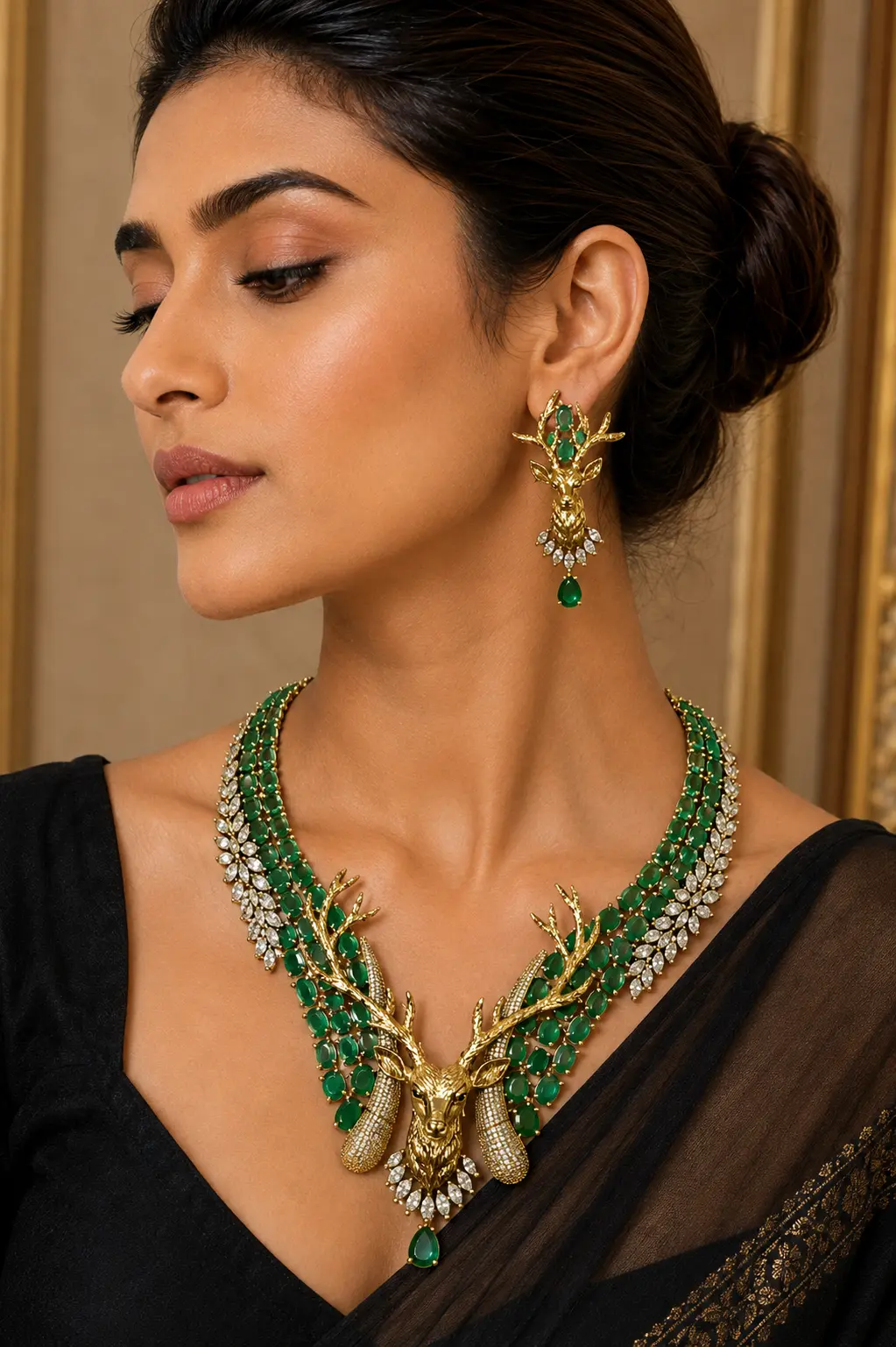 Emerald Forest King Necklace Set
