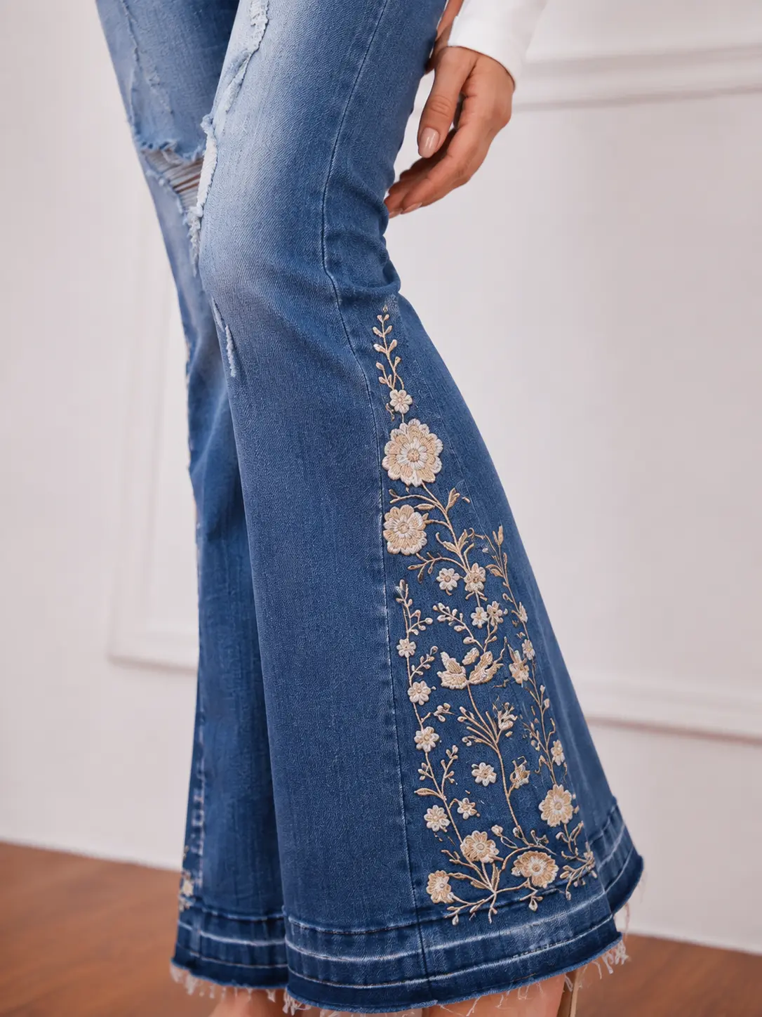 Vintage Bloom Flare Jeans