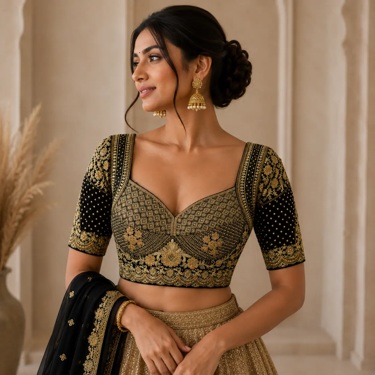Midnight Maharani Blouse