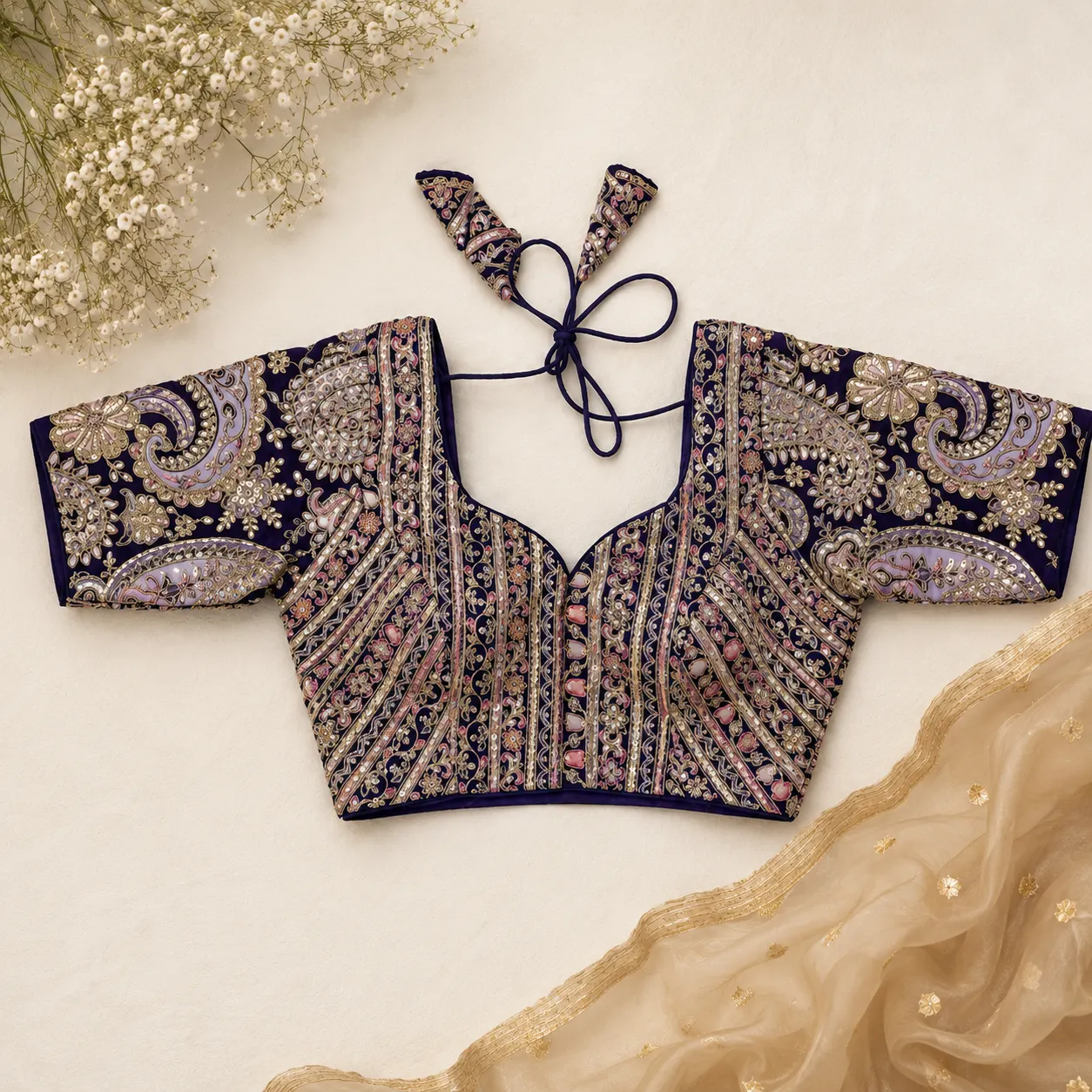 Royal Paisley Blouse