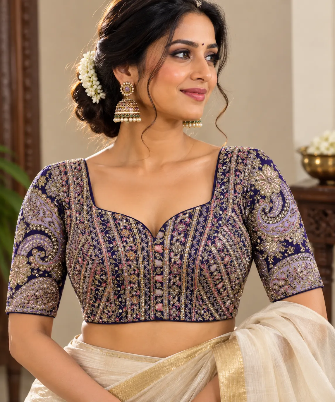 Royal Paisley Blouse