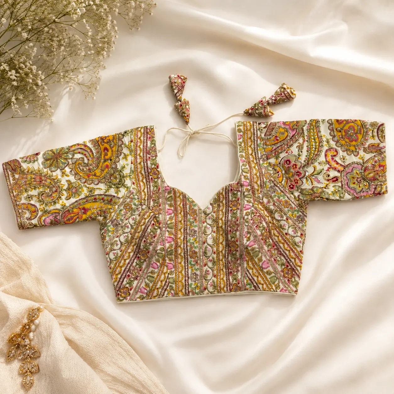Ivory Blossom Blouse