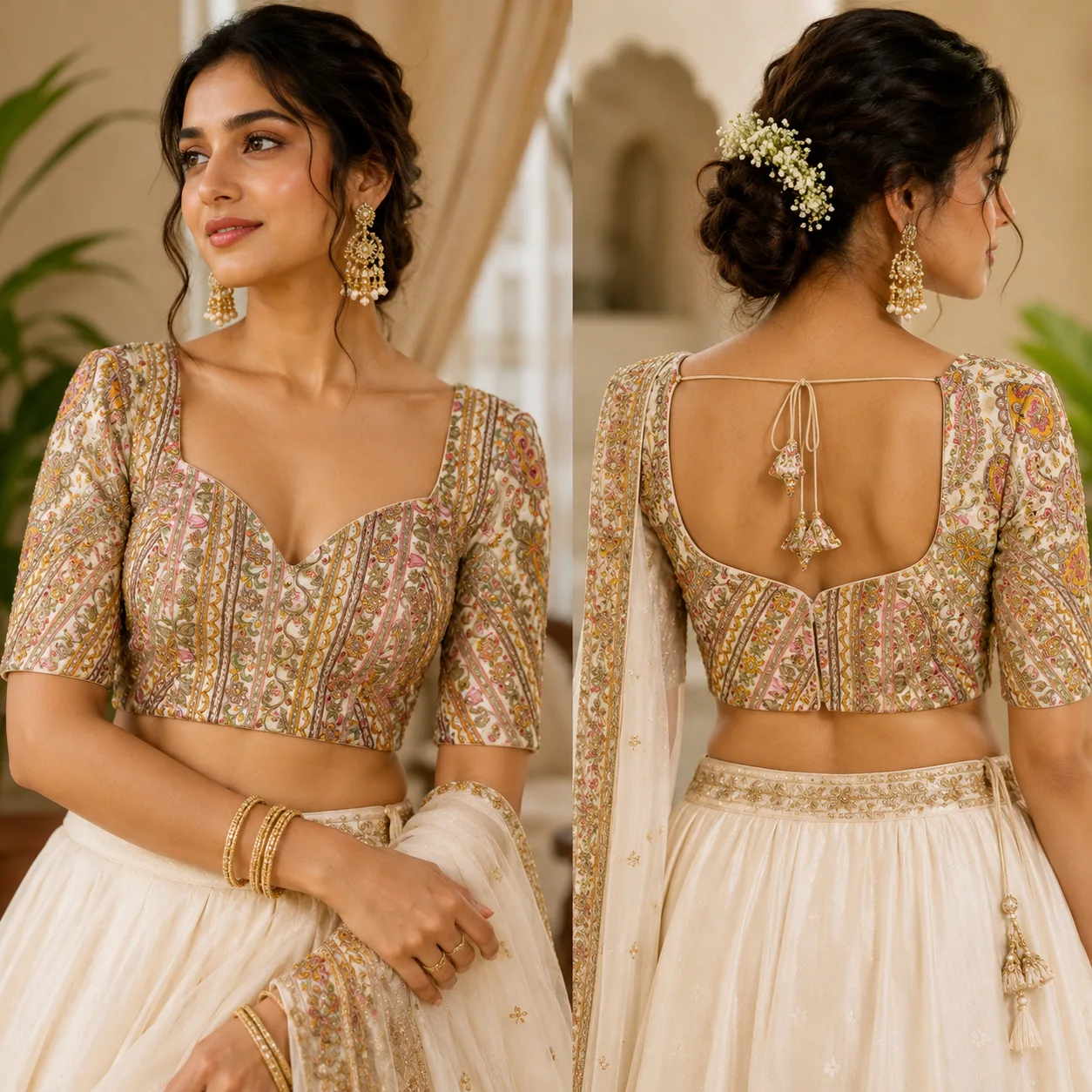 Ivory Blossom Blouse