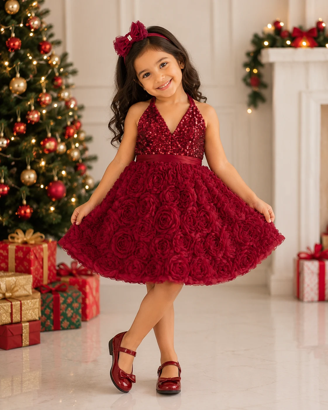 Ruby Rose Party Frock - Red