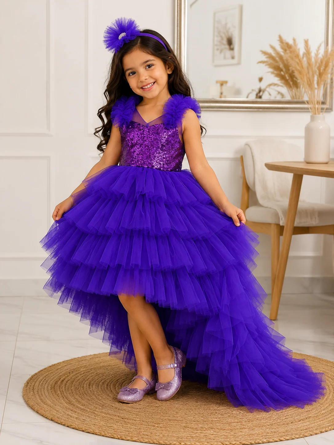Royal Violet Princess Frock - Voilet