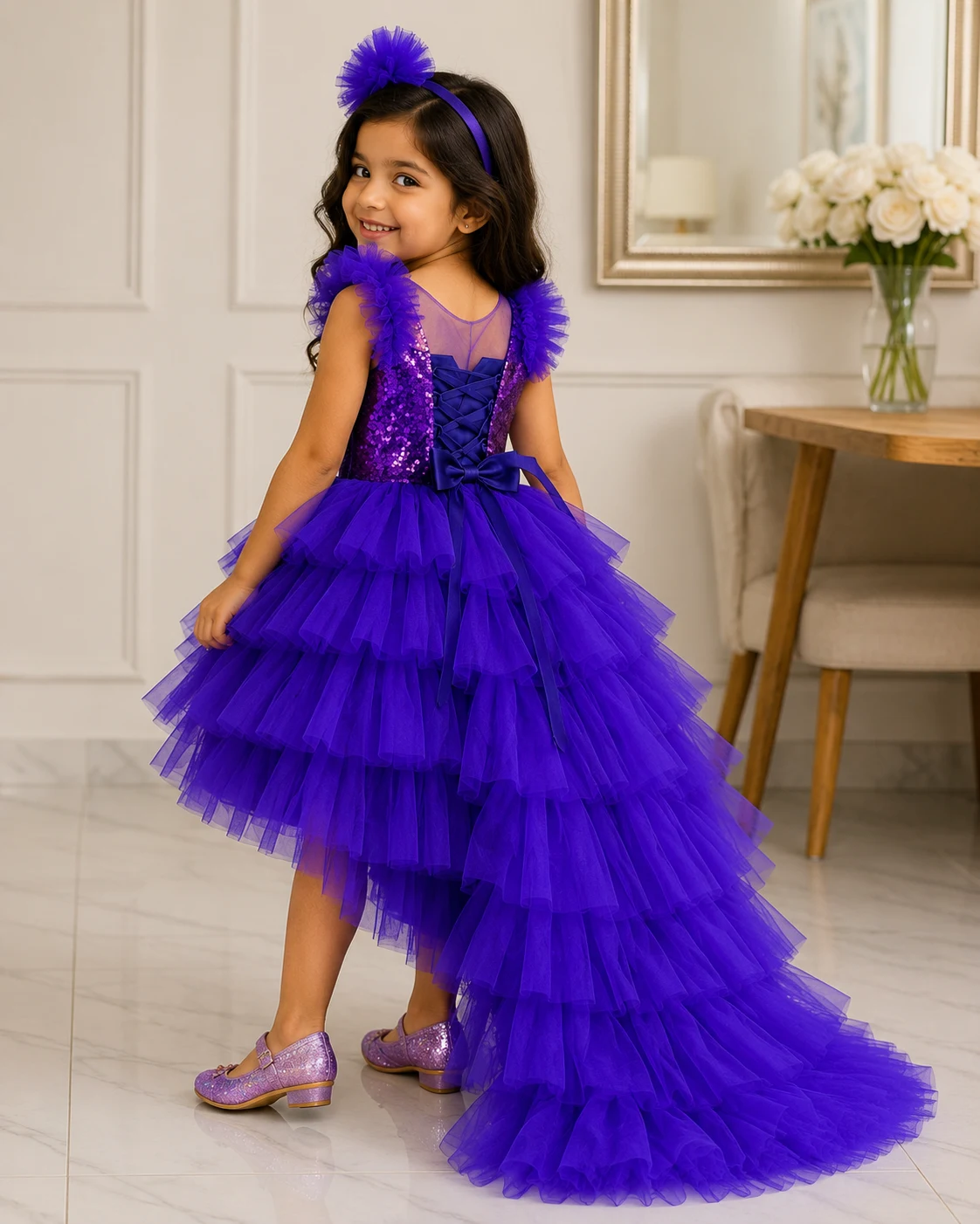 Royal Violet Princess Frock
