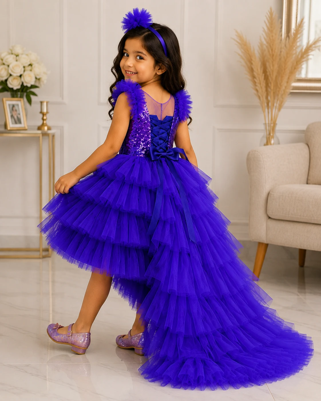 Royal Violet Princess Frock