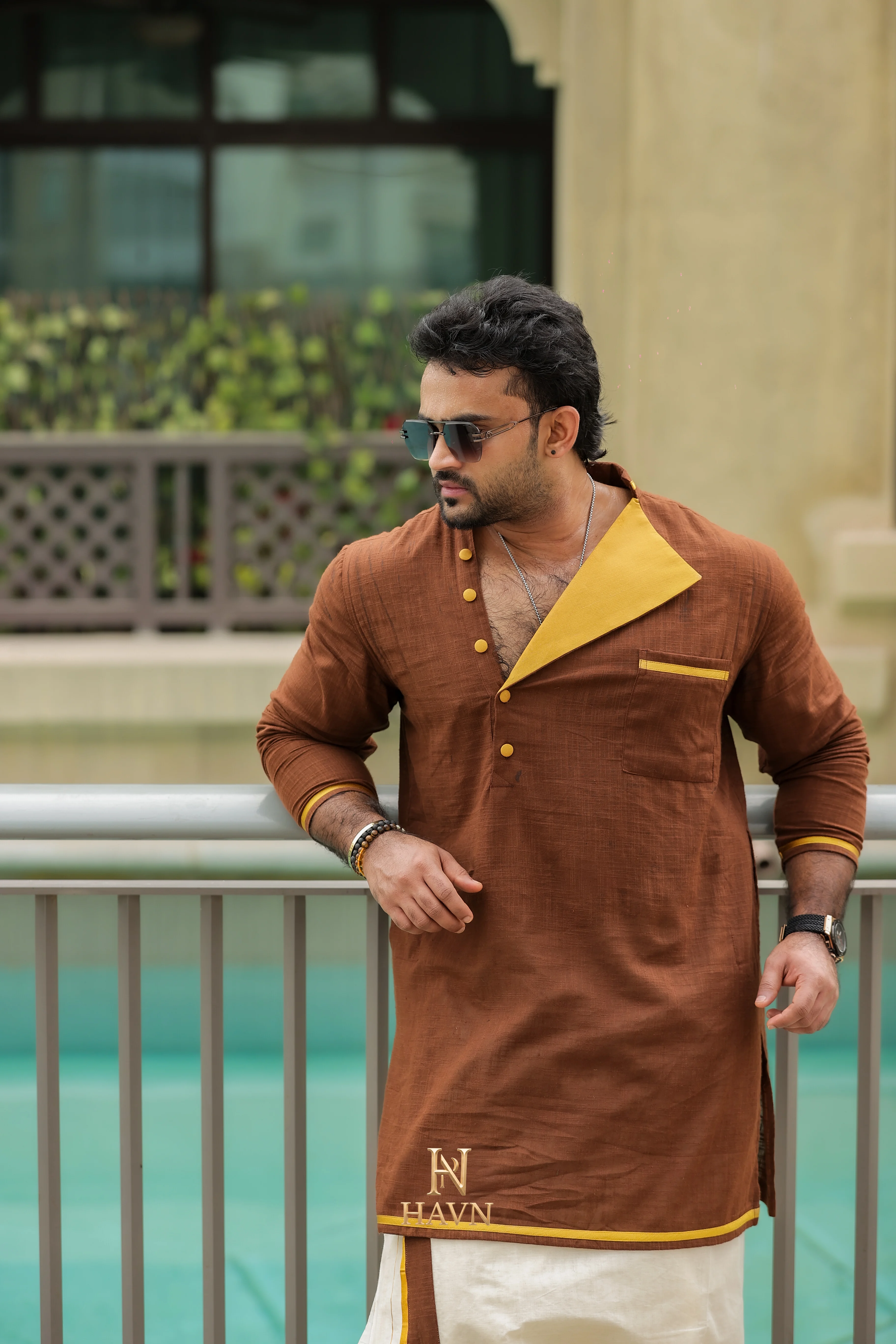 Heritage Kurta - brown