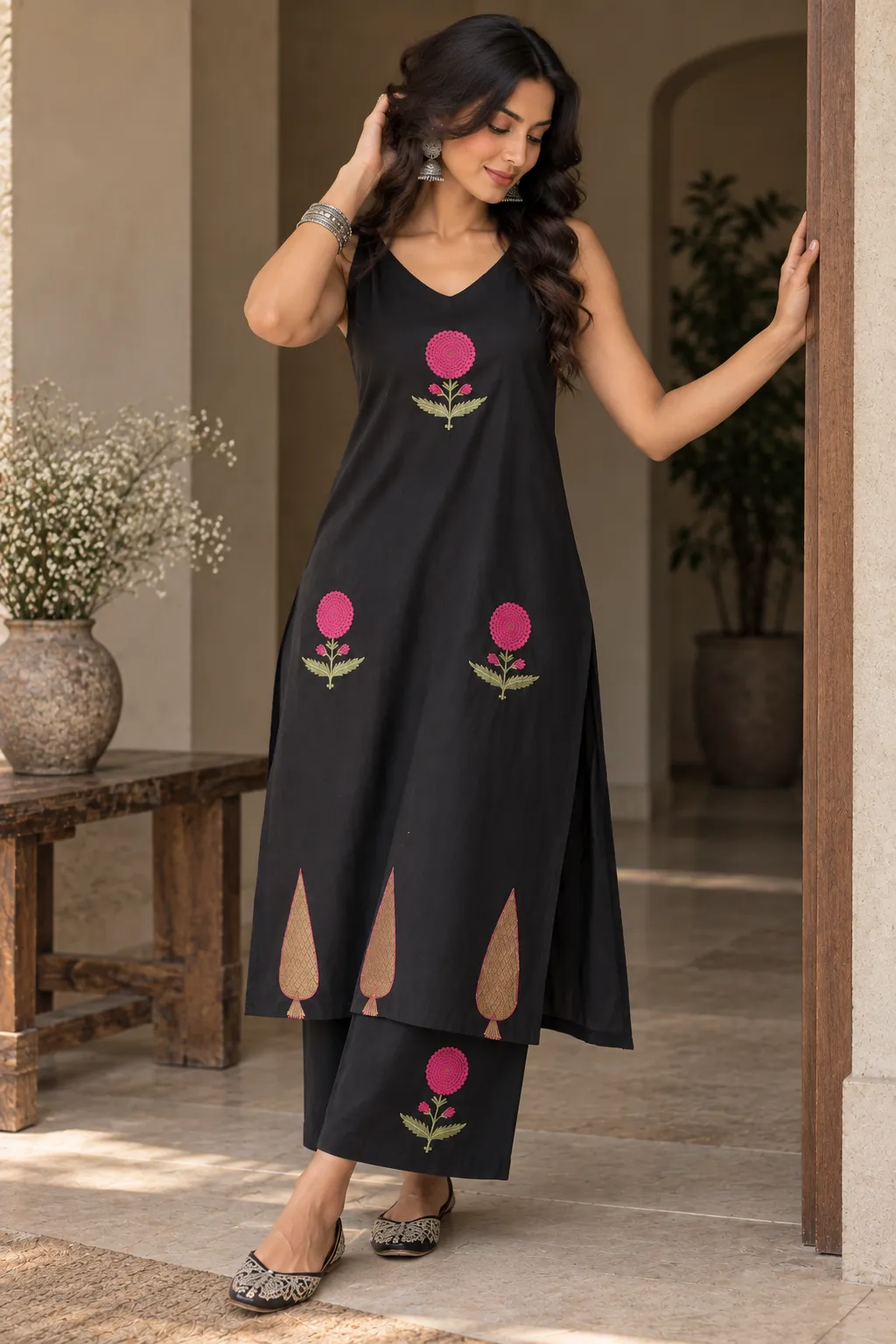 Noir Bloom Co-ord Set