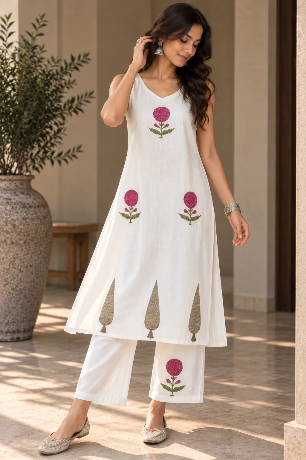Ivory Gulabi Co-ord Set