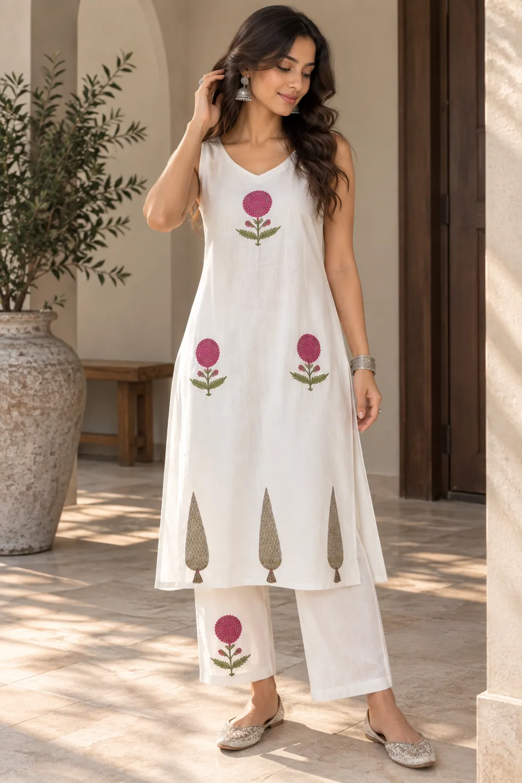 Ivory Gulabi Co-ord Set